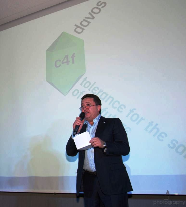 Oleksandr Feldman introduces the Tolerance for the sake of the Future category of the C4F Davos Awards